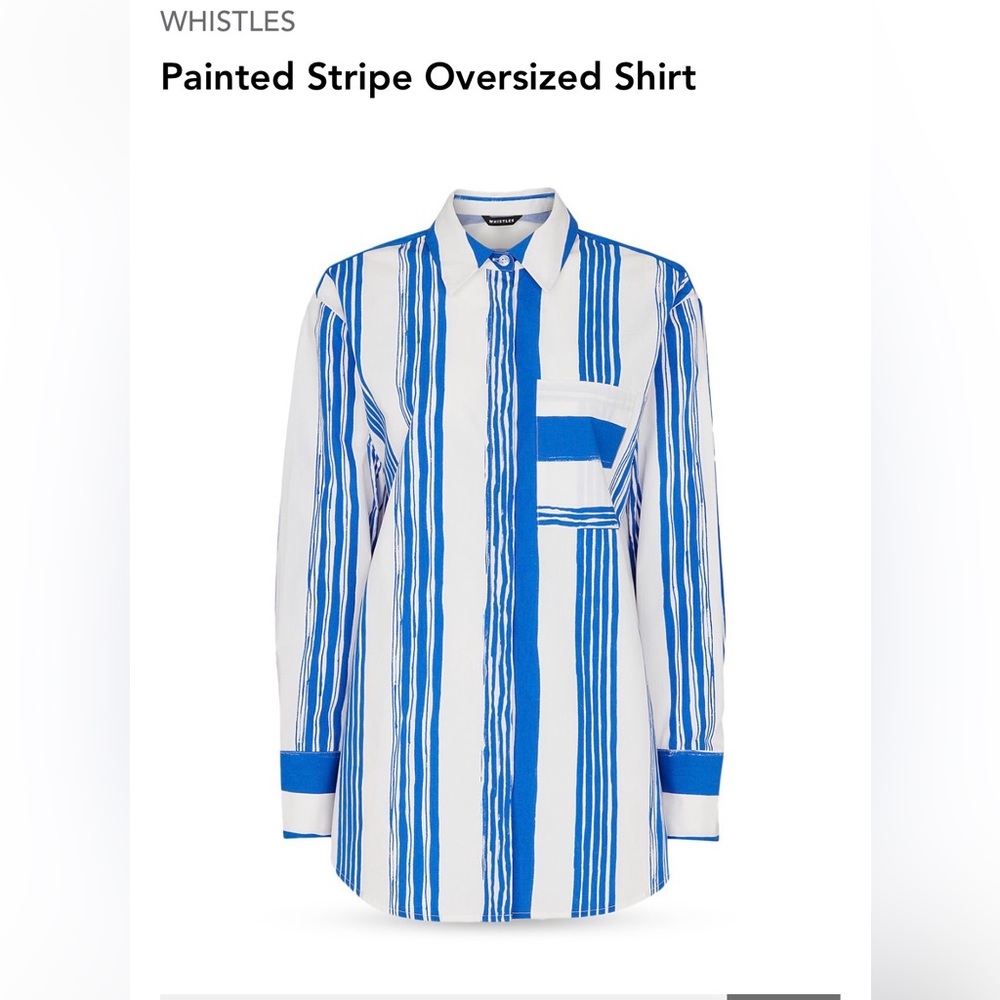 Whistles Women’s Shirt with Blue and White Stripes
